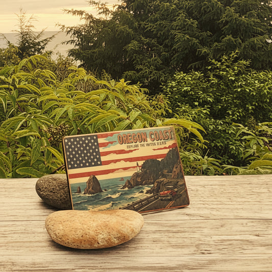 Full Color Wooden Fridge Magnet